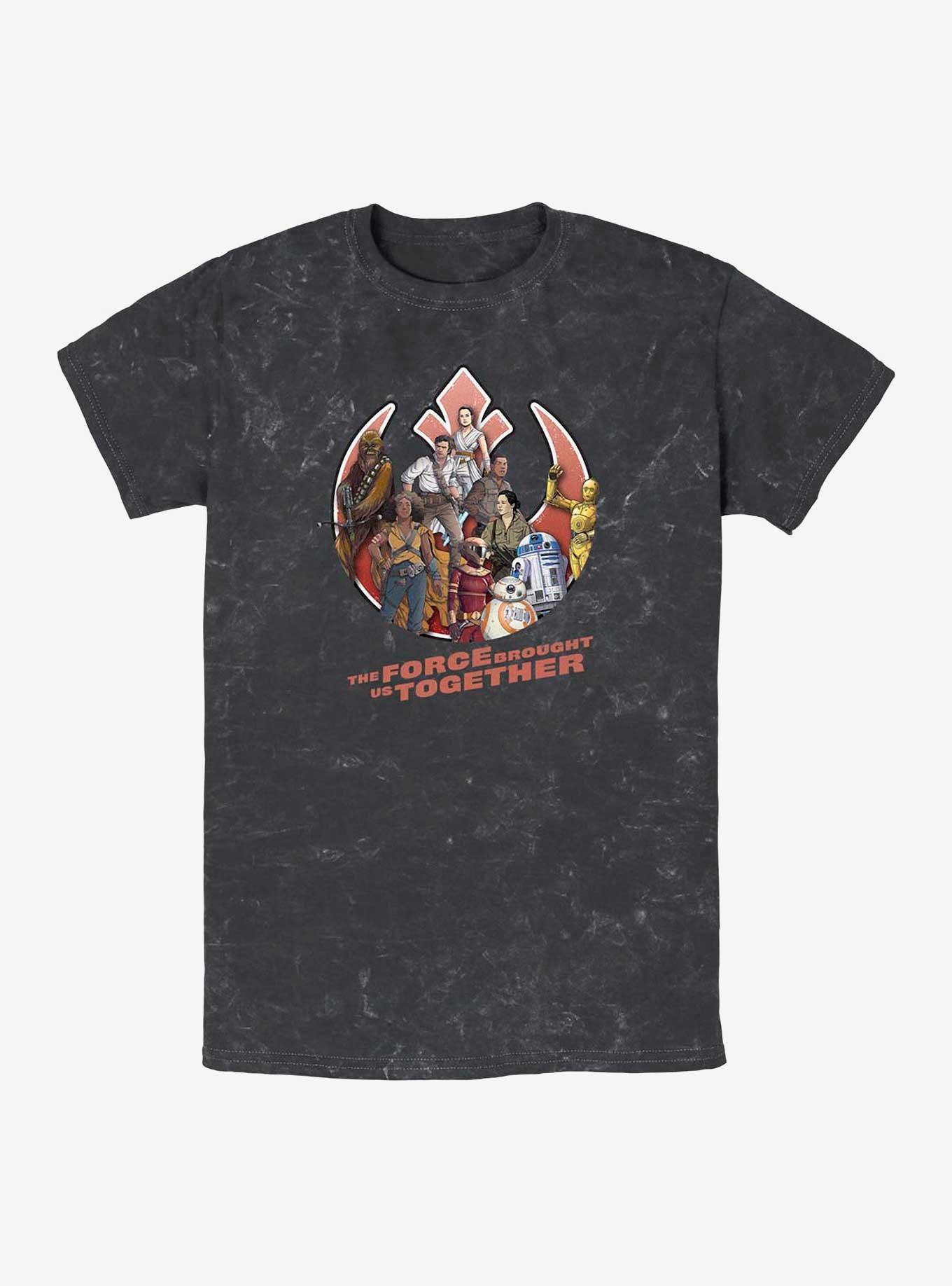 Star Wars: The Rise Of Skywalker Rebel Together Mineral Wash T-Shirt, , hi-res