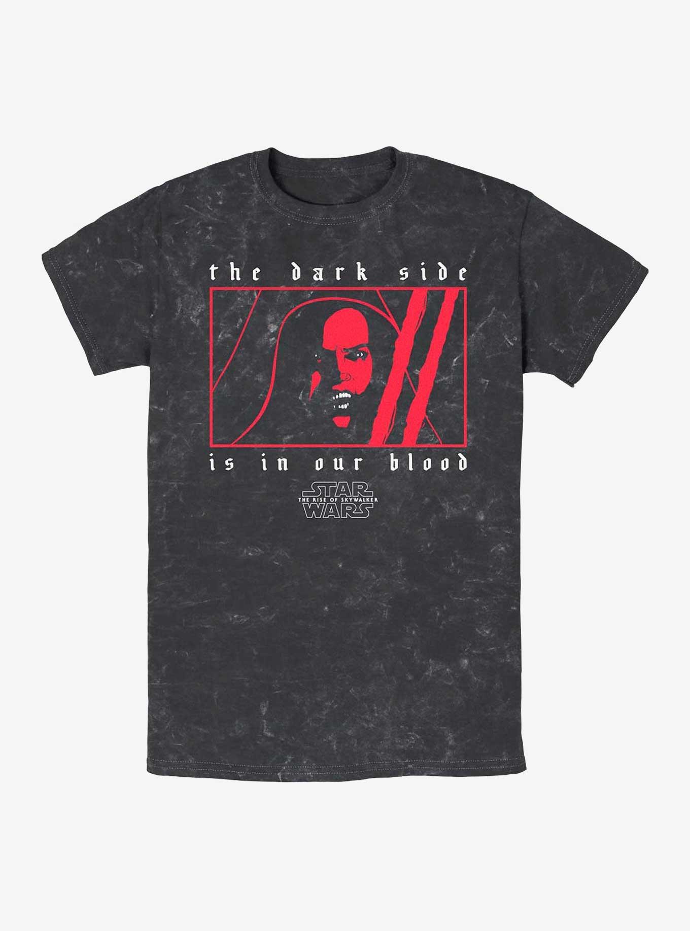 Star Wars: The Rise Of Skywalker Sith Rey Mineral Wash T-Shirt, BLACK, hi-res