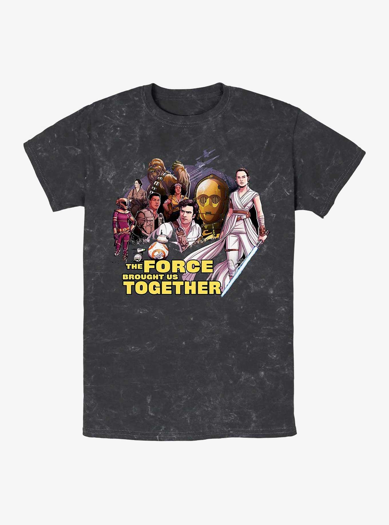 Star Wars: The Rise Of Skywalker Togetherness Mineral Wash T-Shirt, BLACK, hi-res