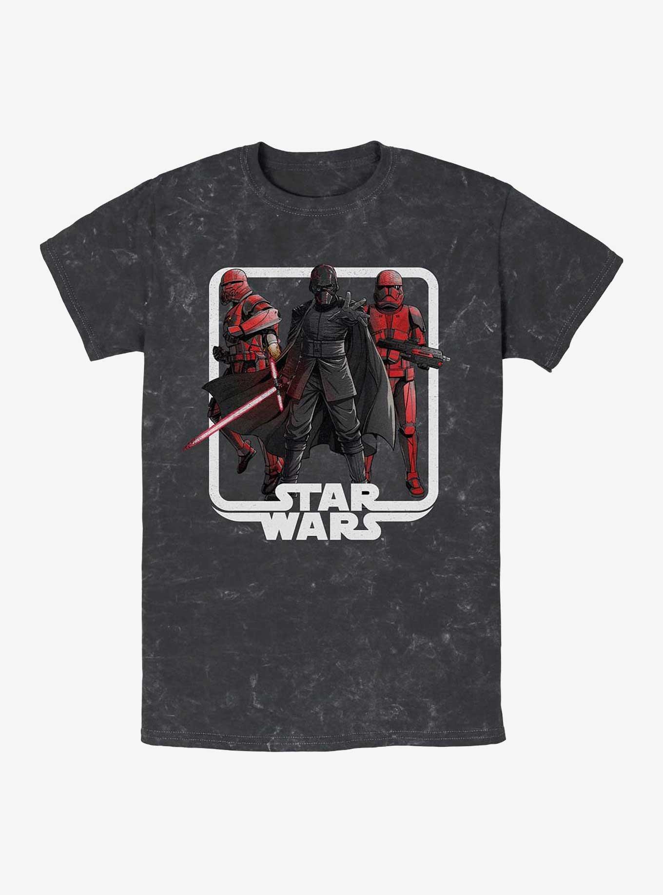 Star Wars: The Rise Of Skywalker Vindication Mineral Wash T-Shirt, BLACK, hi-res