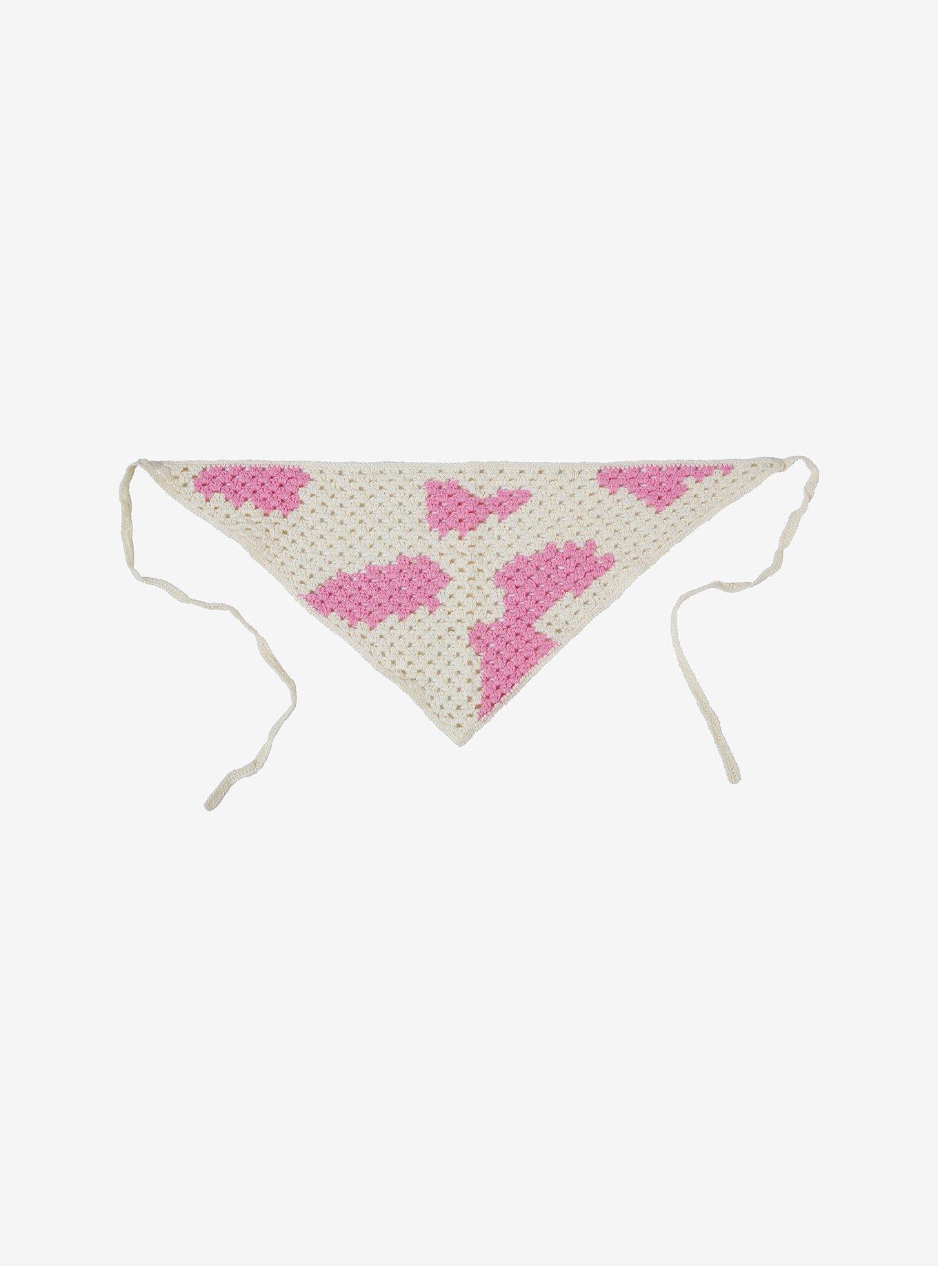 Pink Cow Print Hair Scarf, , hi-res