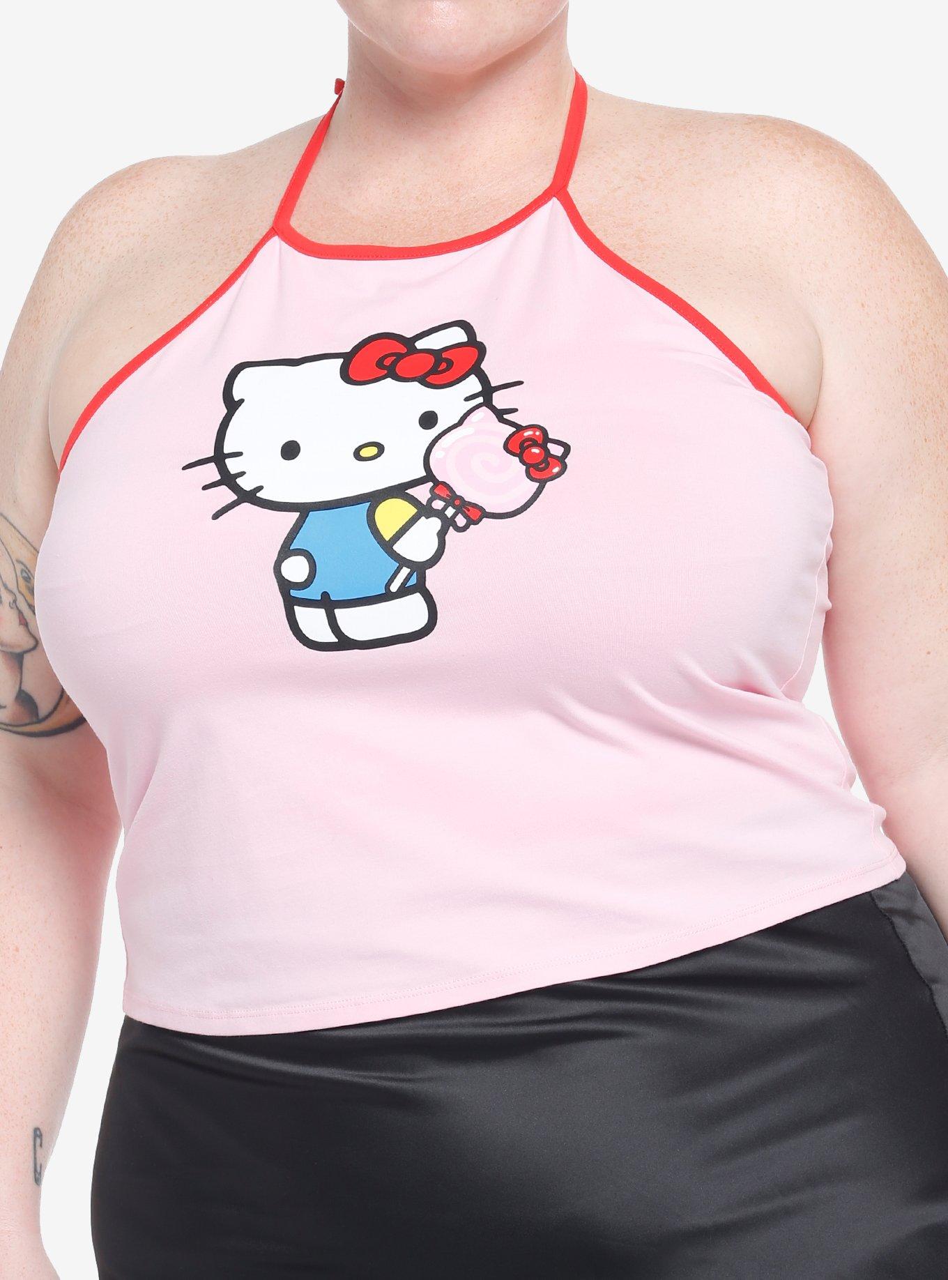 Hello Kitty Lollipop Girls Halter Tank Top Plus Size | Hot Topic