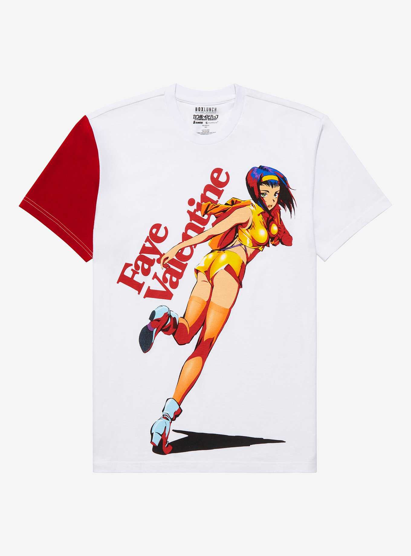 Cowboy Bebop Faye Valentine Contrast Sleeve T-Shirt - BoxLunch Exclusive , , hi-res