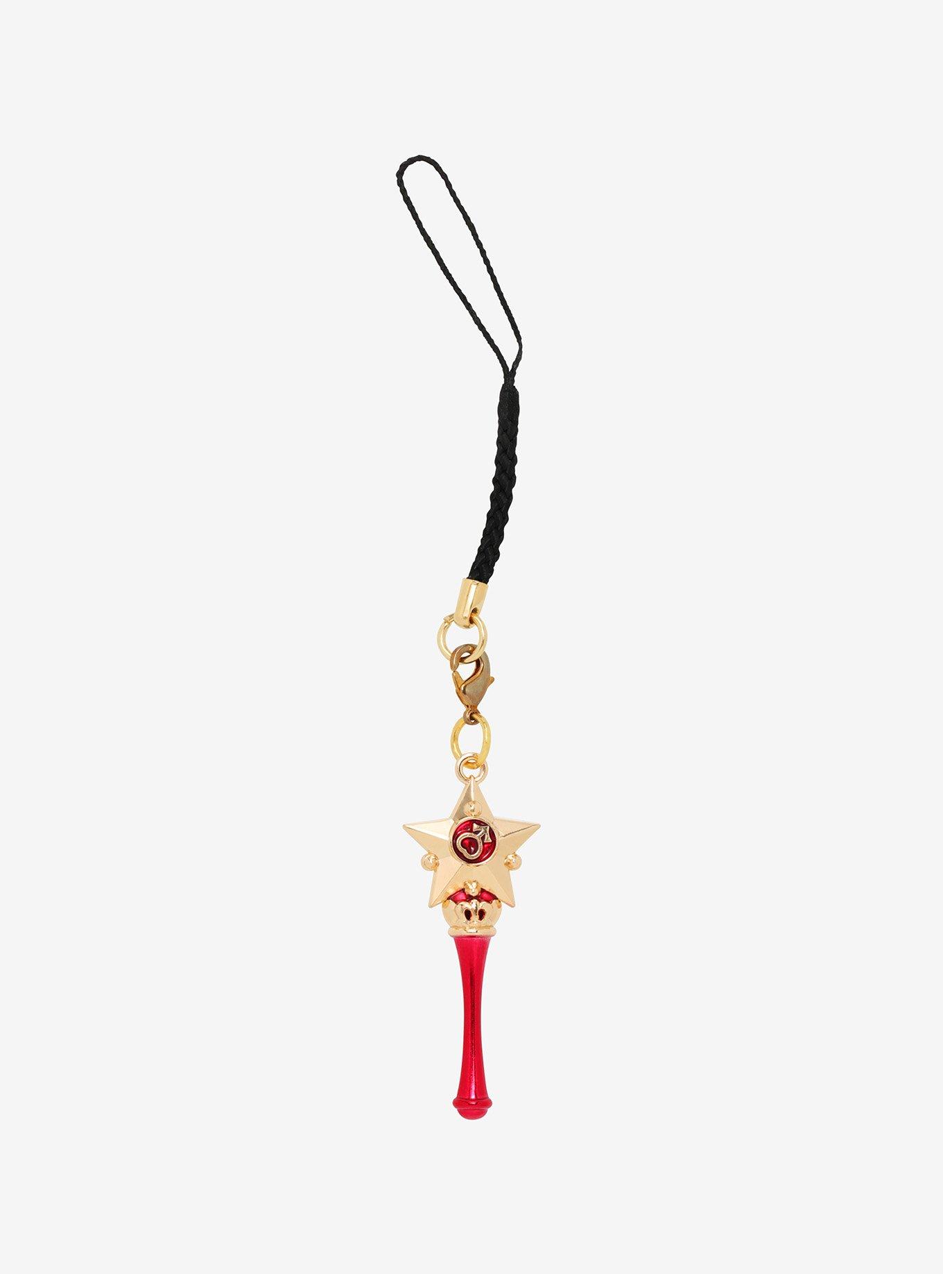 Sailor Moon Sailor Mars Star Wand Phone Charm, , hi-res