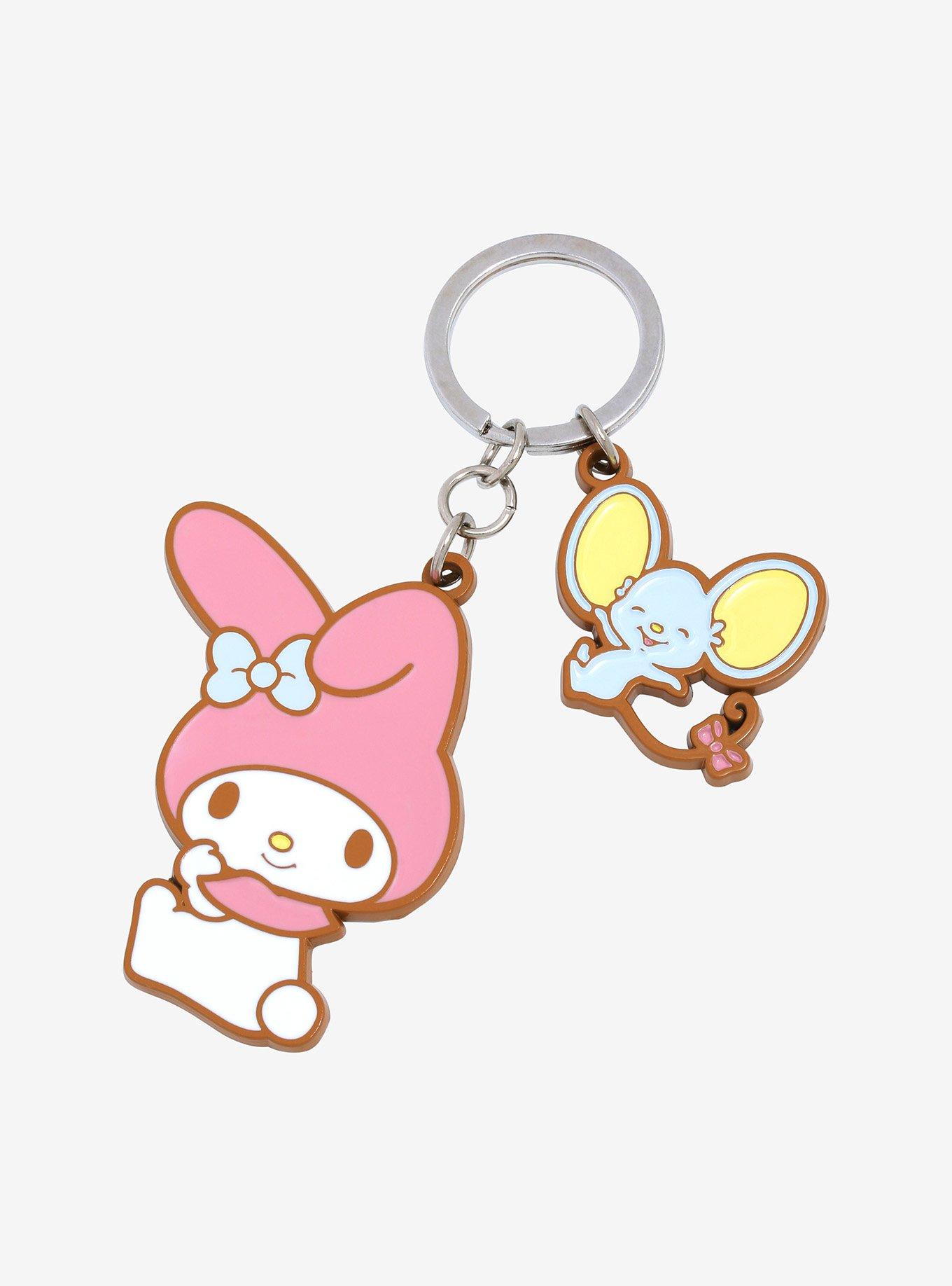 Sanrio My Melody & Flat Multi-Charm Keychain, , hi-res