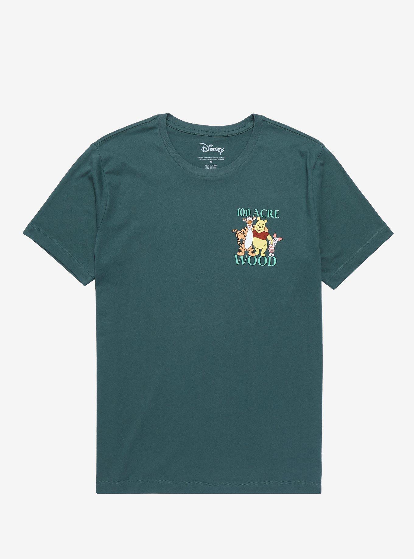 Disney Winnie the Pooh Hundred Acre Wood Map T-Shirt - BoxLunch Exclusive, DARK GREEN, hi-res