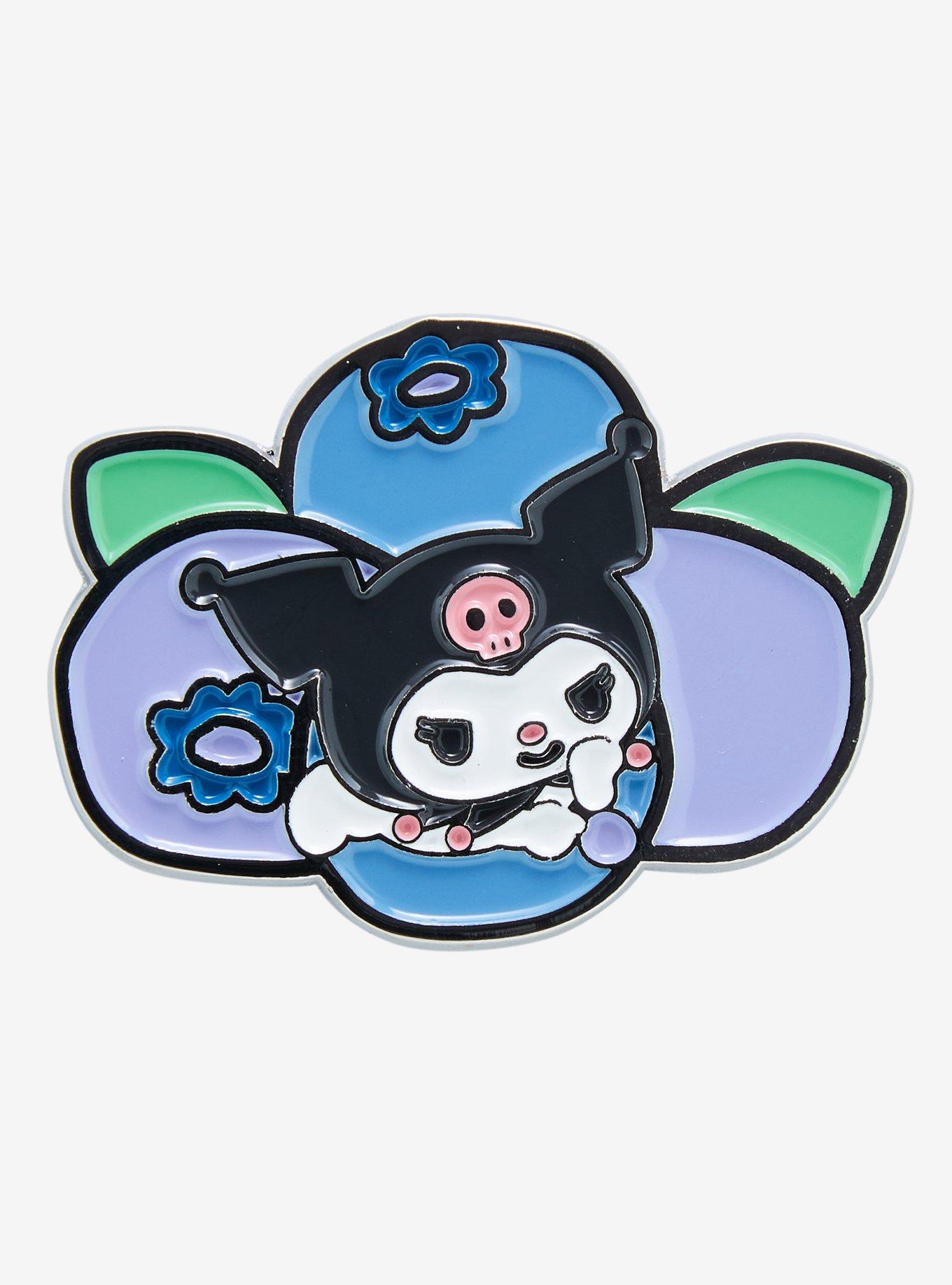 Sanrio Fruit Hello Kitty and Friends Kuromi & Blueberry Enamel Pin - BoxLunch Exclusive , , hi-res