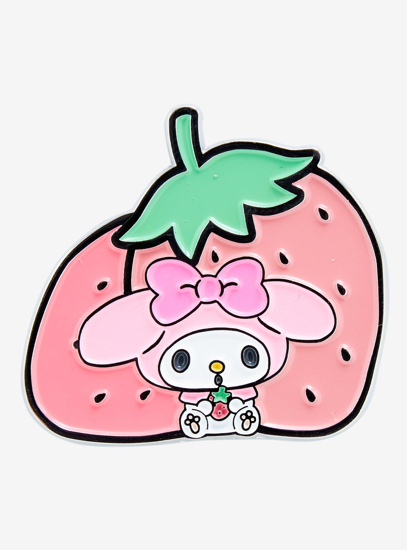 Sanrio Fruit Hello Kitty and Friends My Melody & Strawberry Enamel Pin