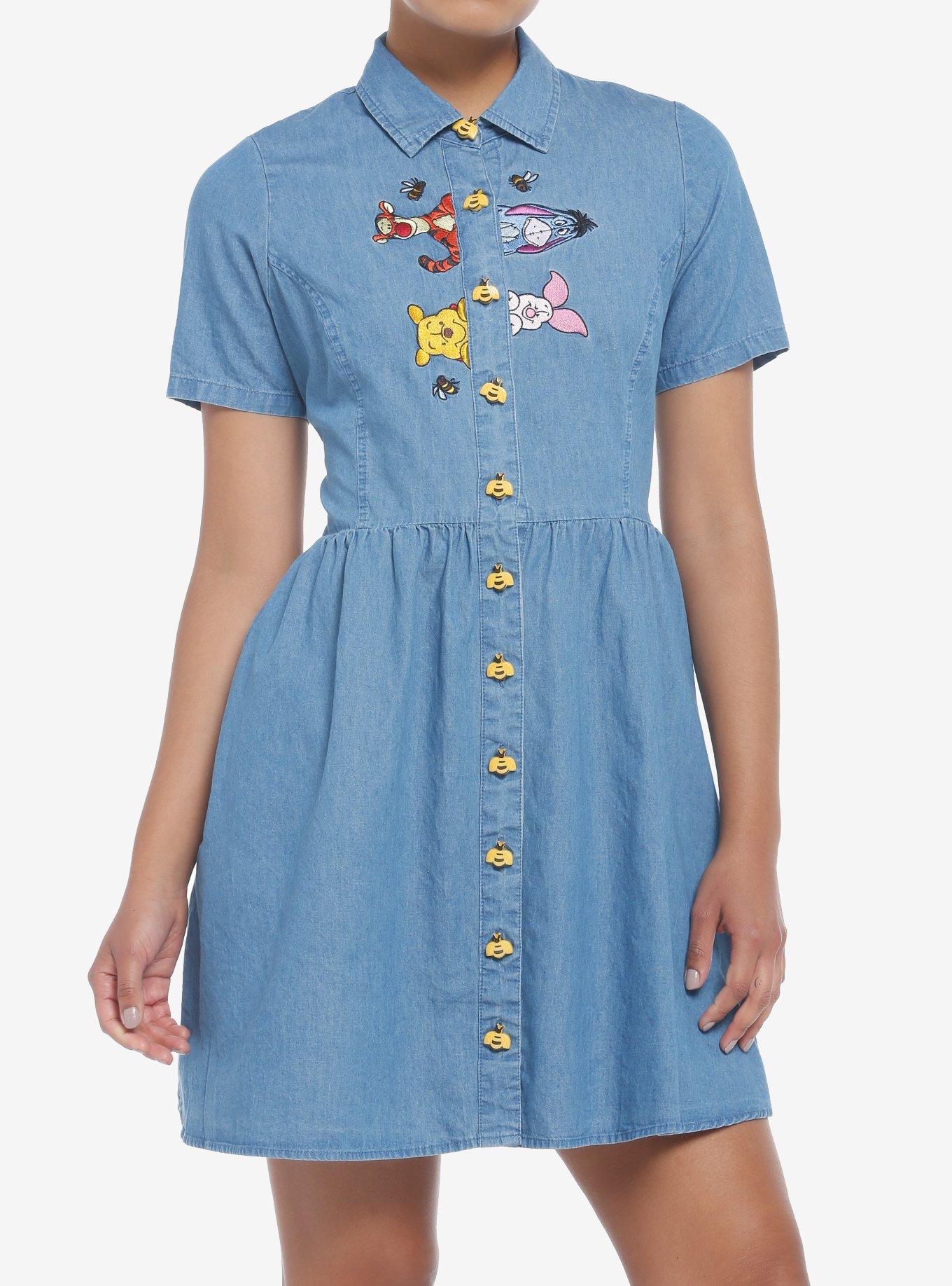 Disney Winnie The Pooh Friends Denim Dress, MULTI, hi-res