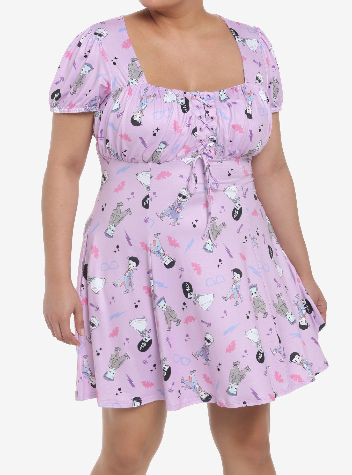 Universal Monsters Chibi Characters Dress Plus Size | Hot Topic