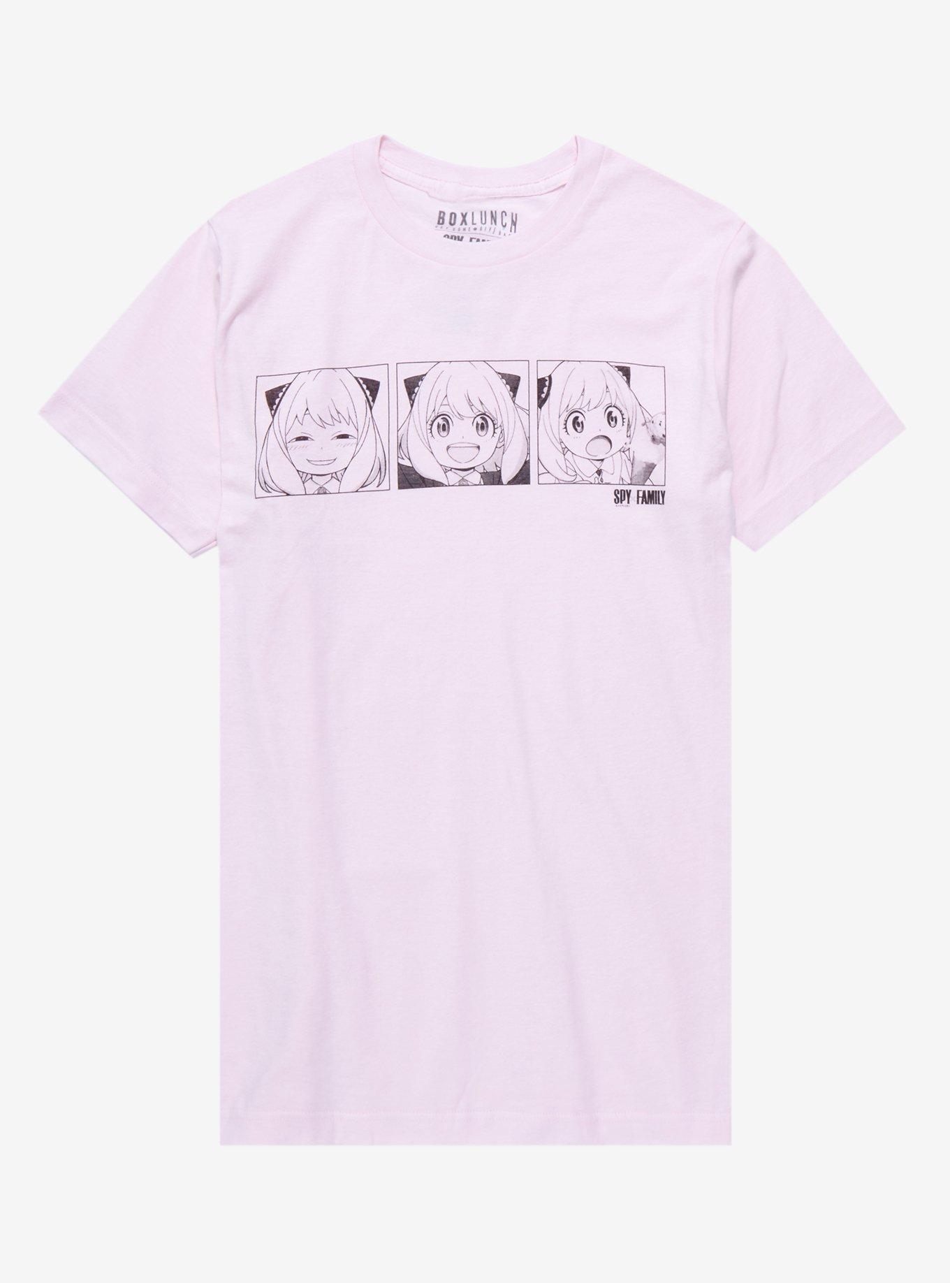 Spy x Family Anya Panel Women's T-Shirt - BoxLunch Exclusive, LIGHT PINK, hi-res