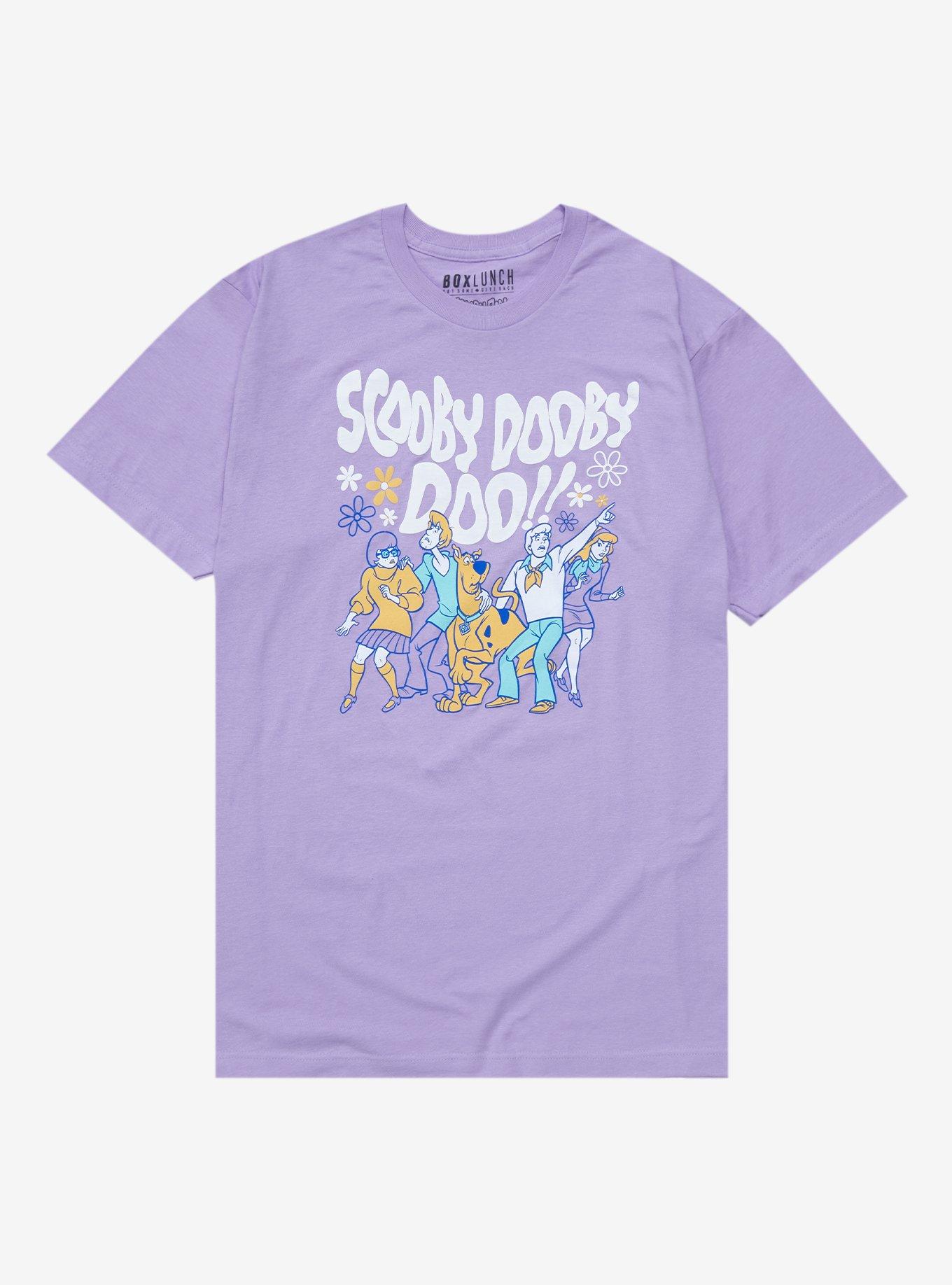Scooby-Doo Pastel Group Portrait Women's T-Shirt - BoxLunch Exclusive, LAVENDER, hi-res