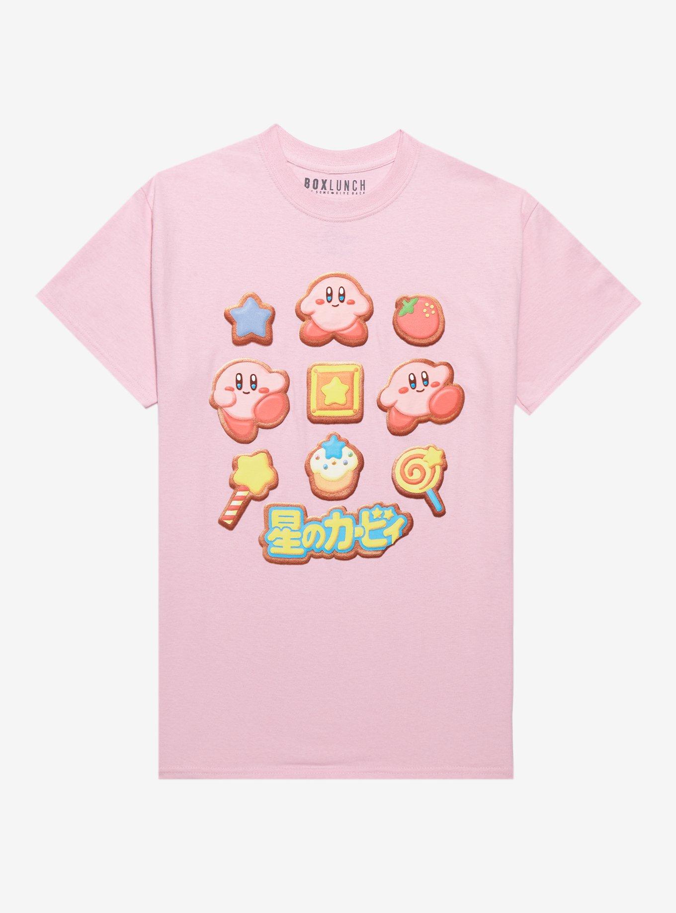 Nintendo Kirby Cookie Icons Women's T-Shirt - BoxLunch Exclusive, LIGHT PINK, hi-res