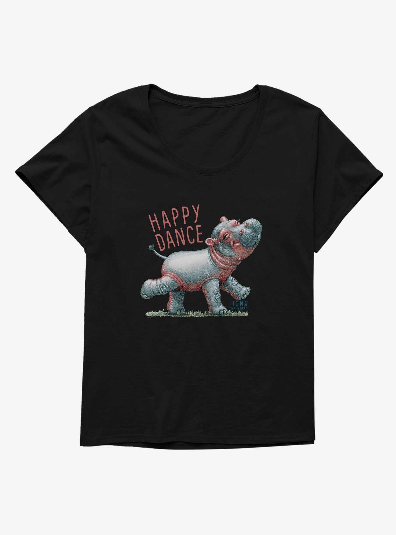 Fiona the Hippo Happy Dance Womens T-Shirt Plus Size, , hi-res