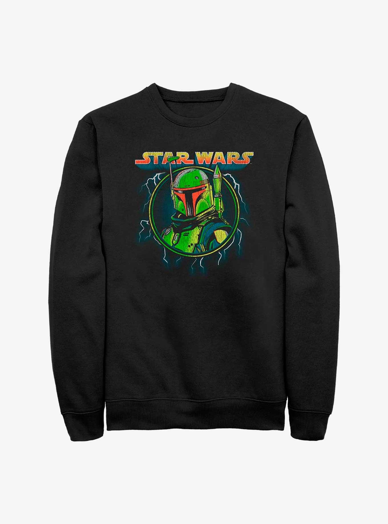 Star Wars The Mandalorian Boba Badge Sweatshirt, BLACK, hi-res