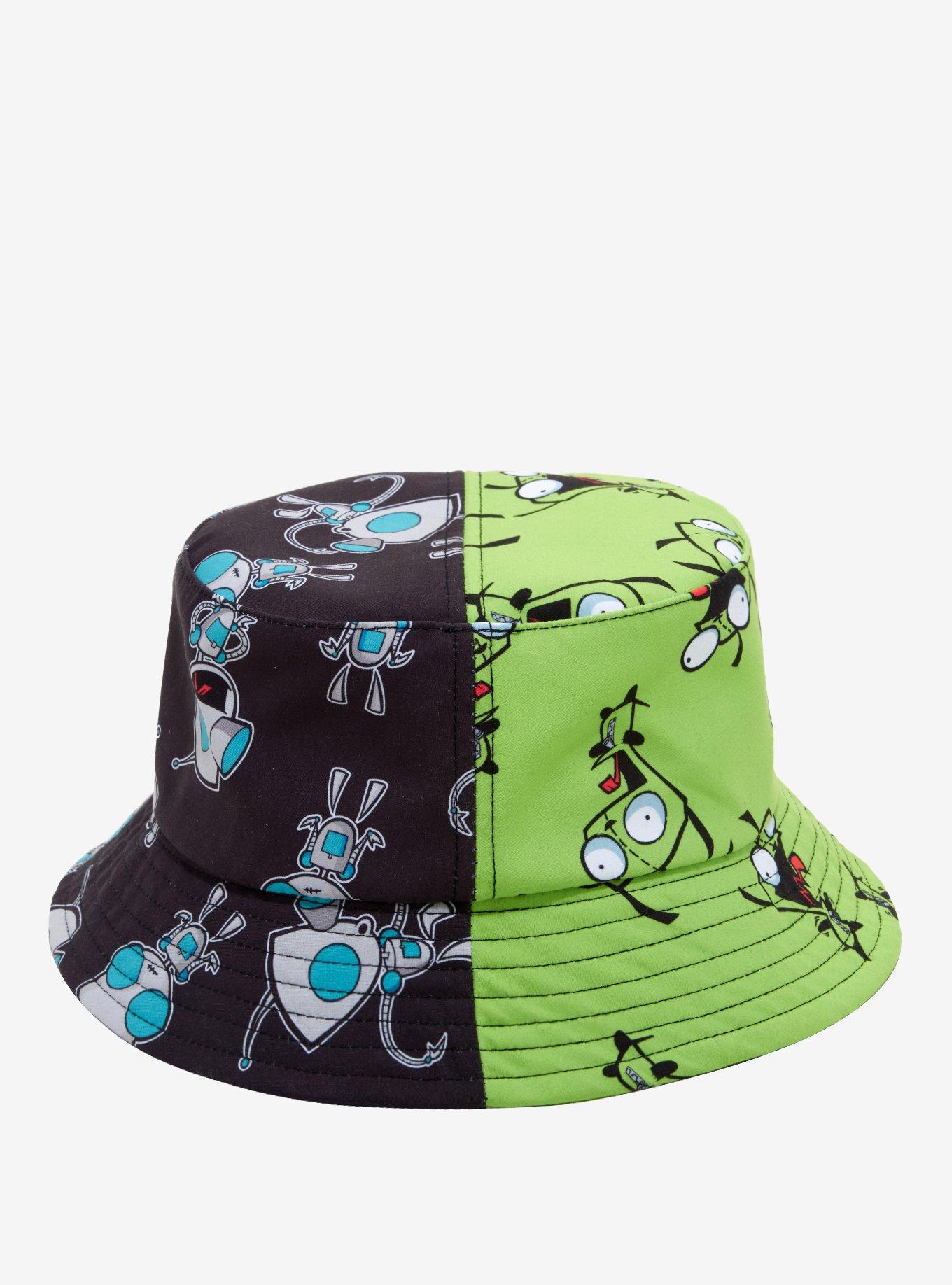 Invader Zim GIR Split Bucket Hat Hot Topic