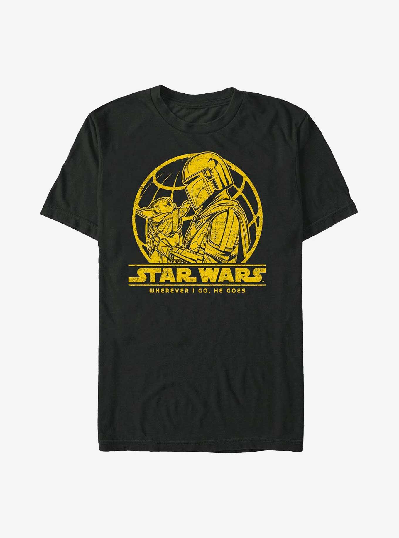 Star Wars The Mandalorian I Go He Goes T-Shirt