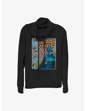 Star Wars About Face Darth Vader Cowl Neck Long-Sleeve Top, , hi-res