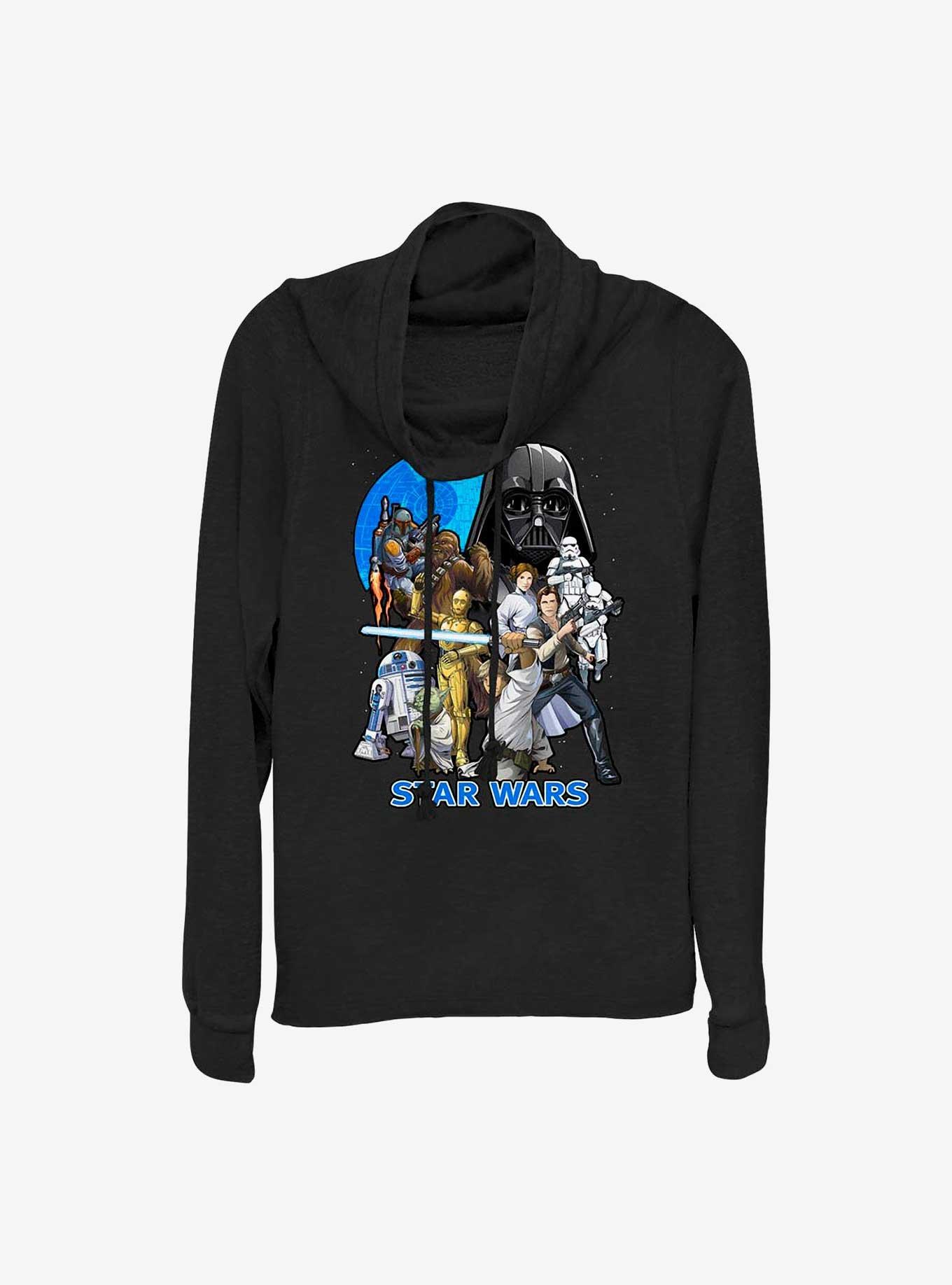 Star Wars Galaxy Fighters Cowl Neck Long-Sleeve Top, , hi-res