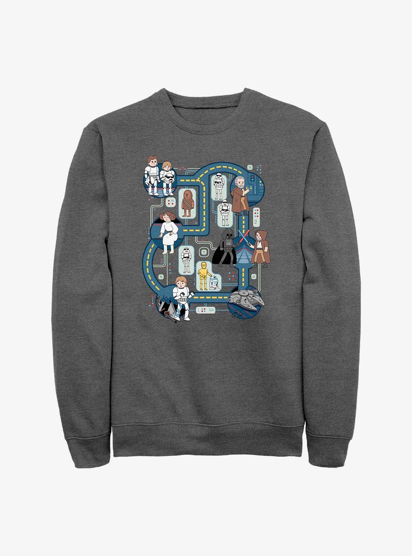 Star Wars Death Star Map Sweatshirt, , hi-res