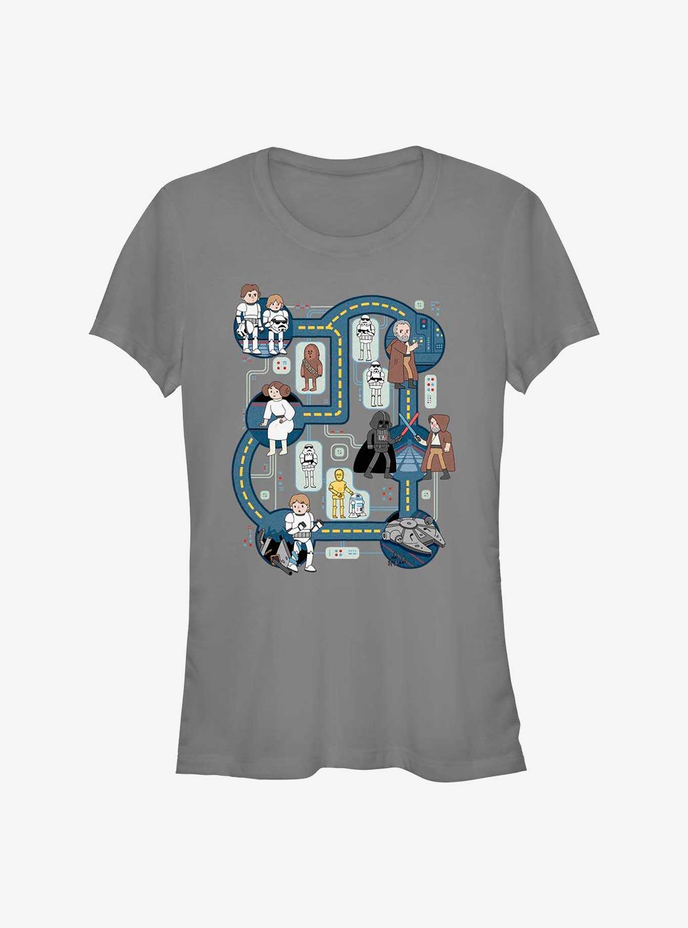 Star Wars Death Star Map Girls T-Shirt, , hi-res