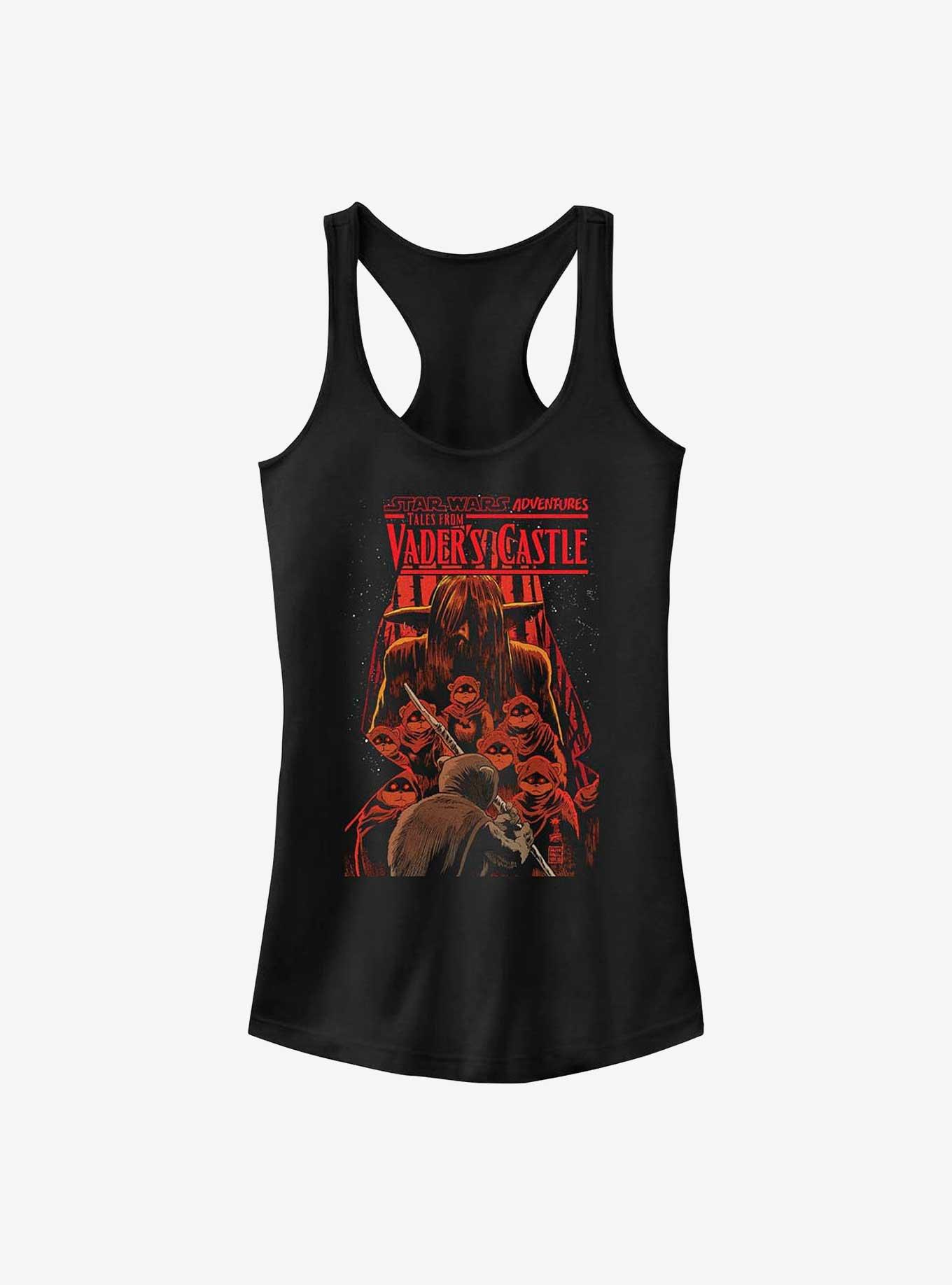 Star Wars Ewok Castle Girls Tank, BLACK, hi-res