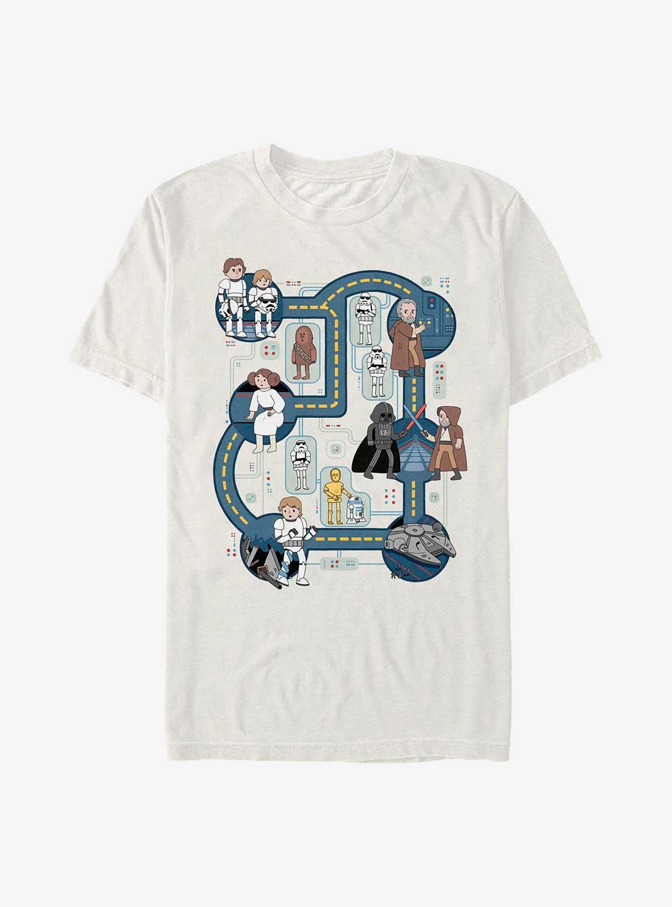 Star Wars Death Star Map T-Shirt
