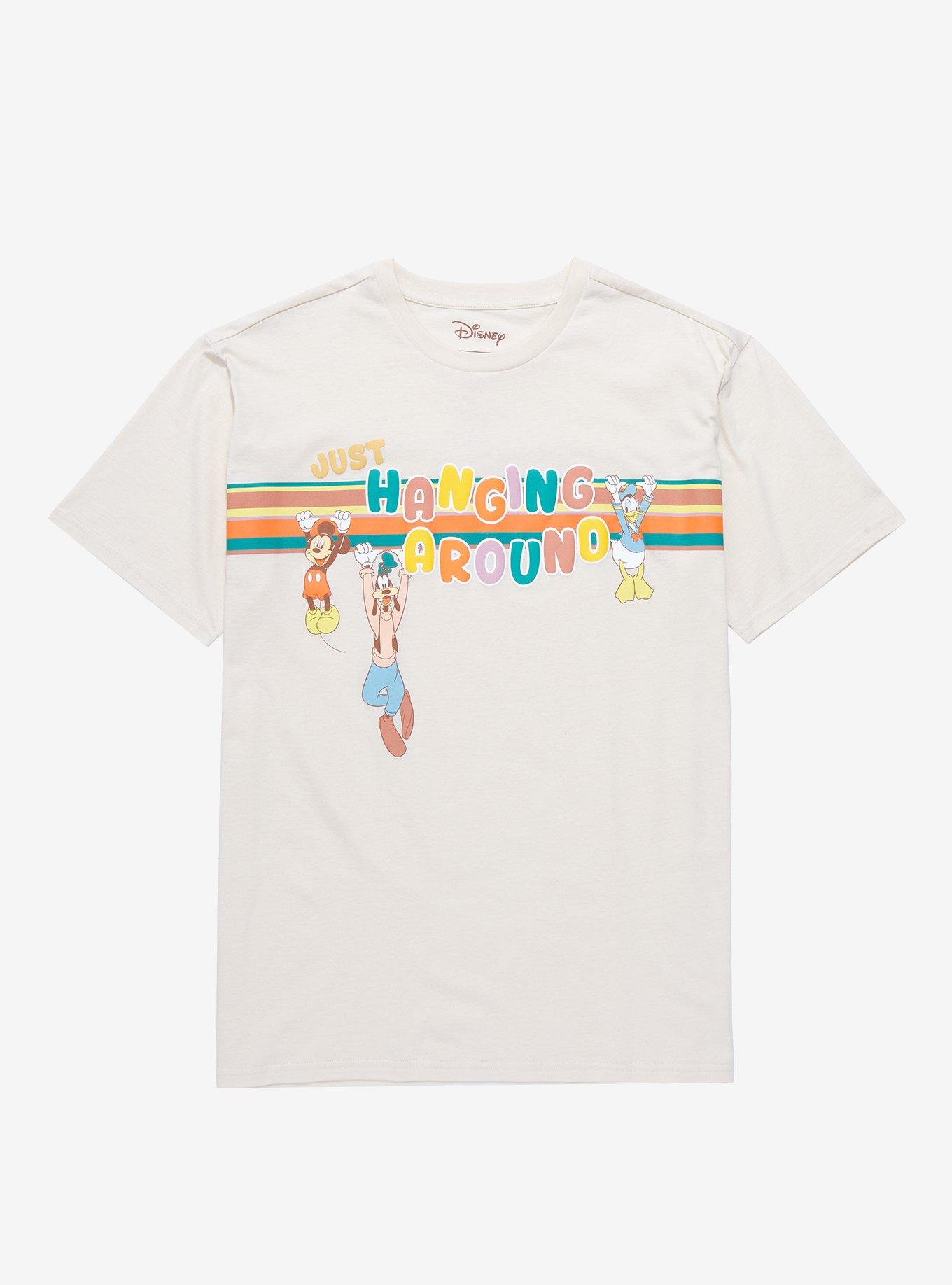 Disney Mickey and Friends Hanging Around T-Shirt - BoxLunch Exclusive , OFF WHITE, hi-res