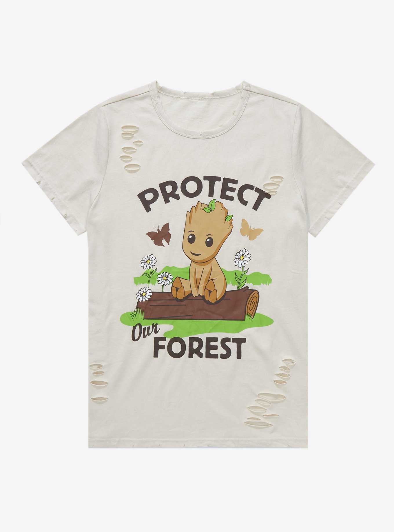 Marvel I Am Groot Protect Our Forest Women's T-Shirt - BoxLunch Exclusive