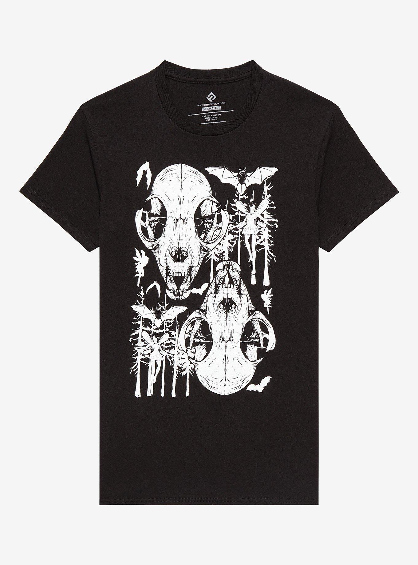 Skulls & Fairies Boyfriend Fit Girls T-Shirt, MULTI, hi-res