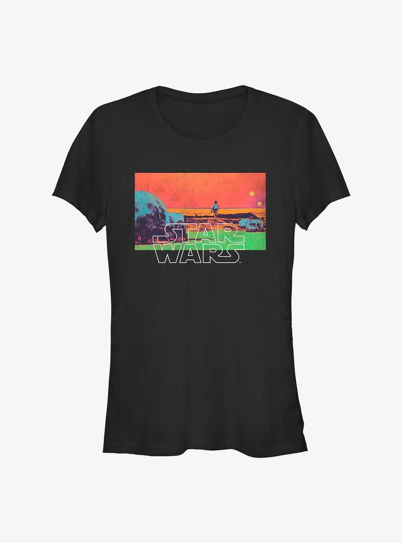 Star Wars Heatmap Girls T-Shirt, BLACK, hi-res