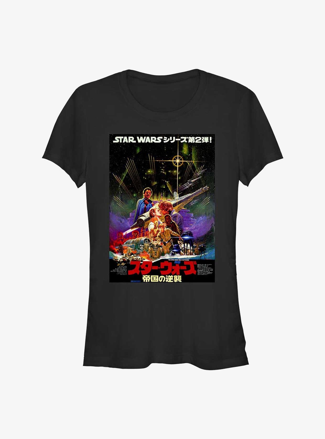 Star Wars Kanji Strikes Back Girls T-Shirt, BLACK, hi-res