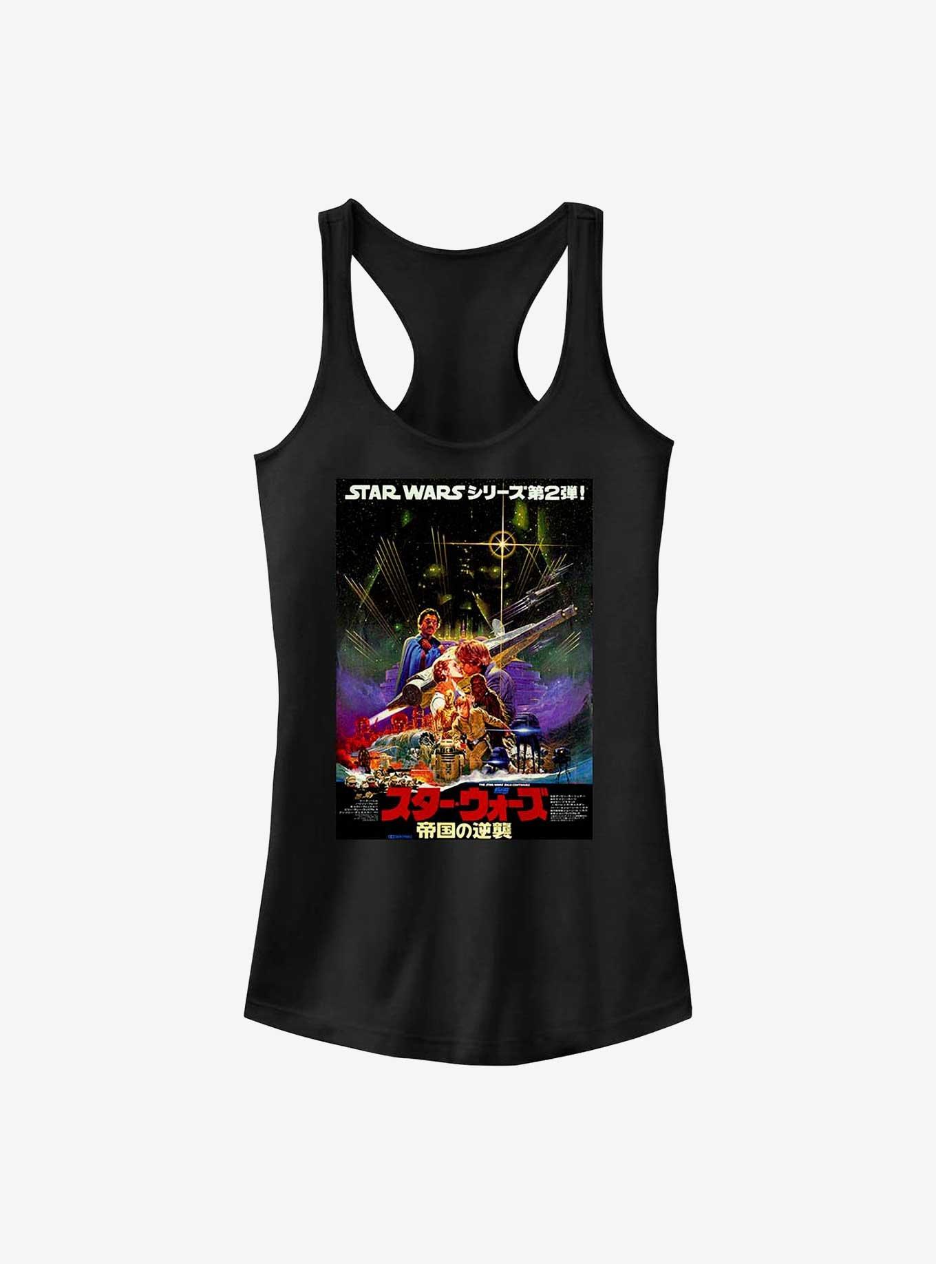 Star Wars Kanji Strikes Back Girls Tank, BLACK, hi-res