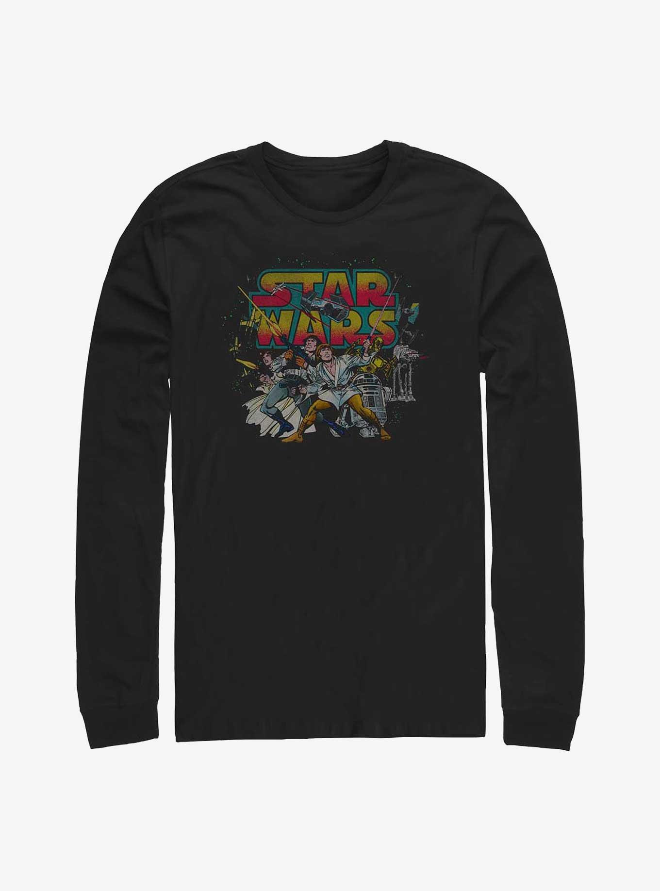 Star Wars Comic Wars Long-Sleeve T-Shirt, BLACK, hi-res