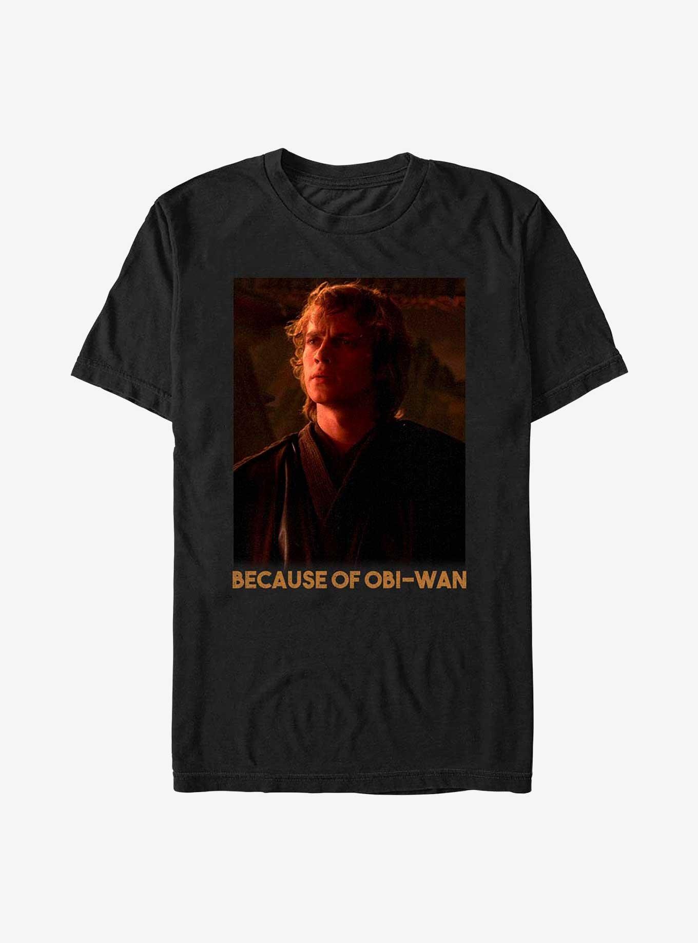 Star Wars Because Of Obi-Wan T-Shirt, BLACK, hi-res