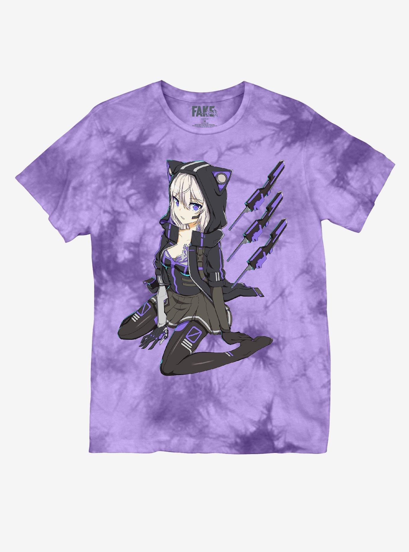 Nekoborg Tie-Dye T-Shirt By Fake Nerd, MULTI, hi-res