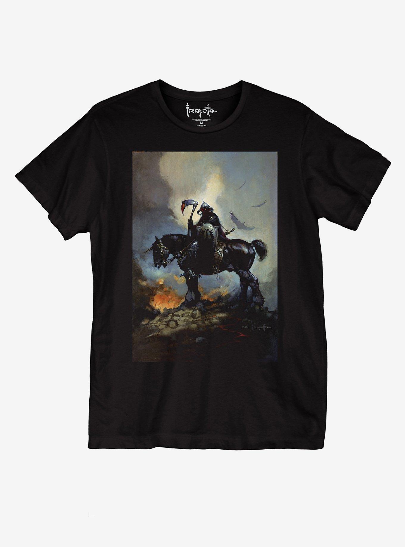 Death Stallion T-Shirt By Frazetta, MULTI, hi-res