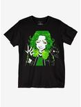 Green Demon Girl T-Shirt By GodTail777, GREEN, hi-res