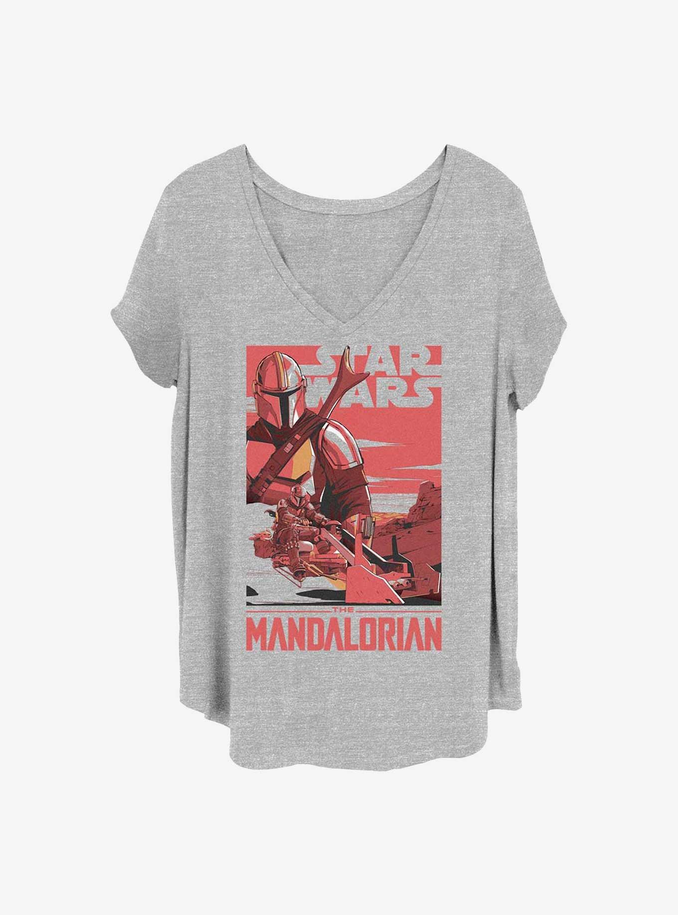 Star Wars The Mandalorian Mad Mando Poster Girls T-Shirt Plus Size, , hi-res