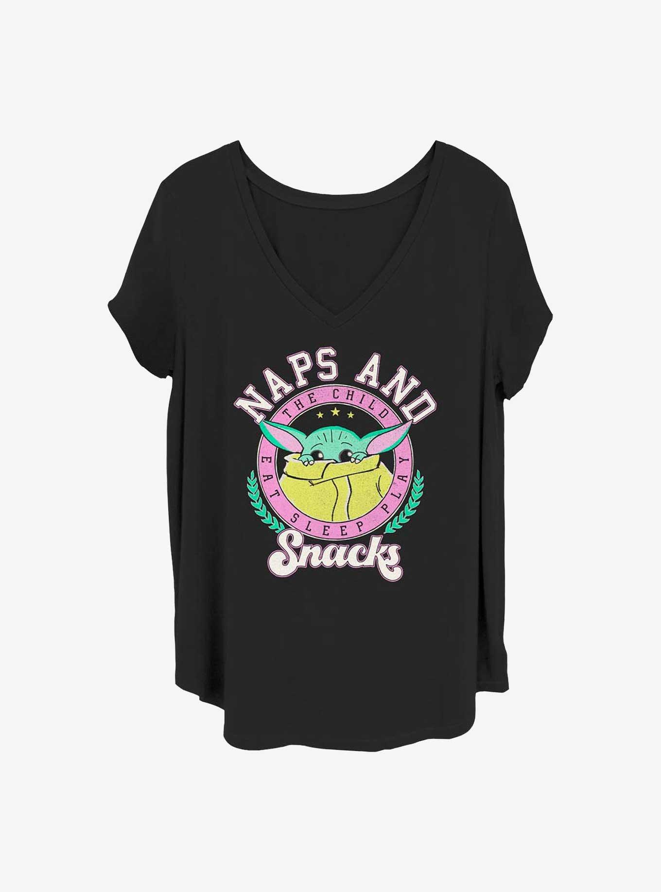 Star Wars The Mandalorian Naps and Snacks Girls T-Shirt Plus Size, , hi-res