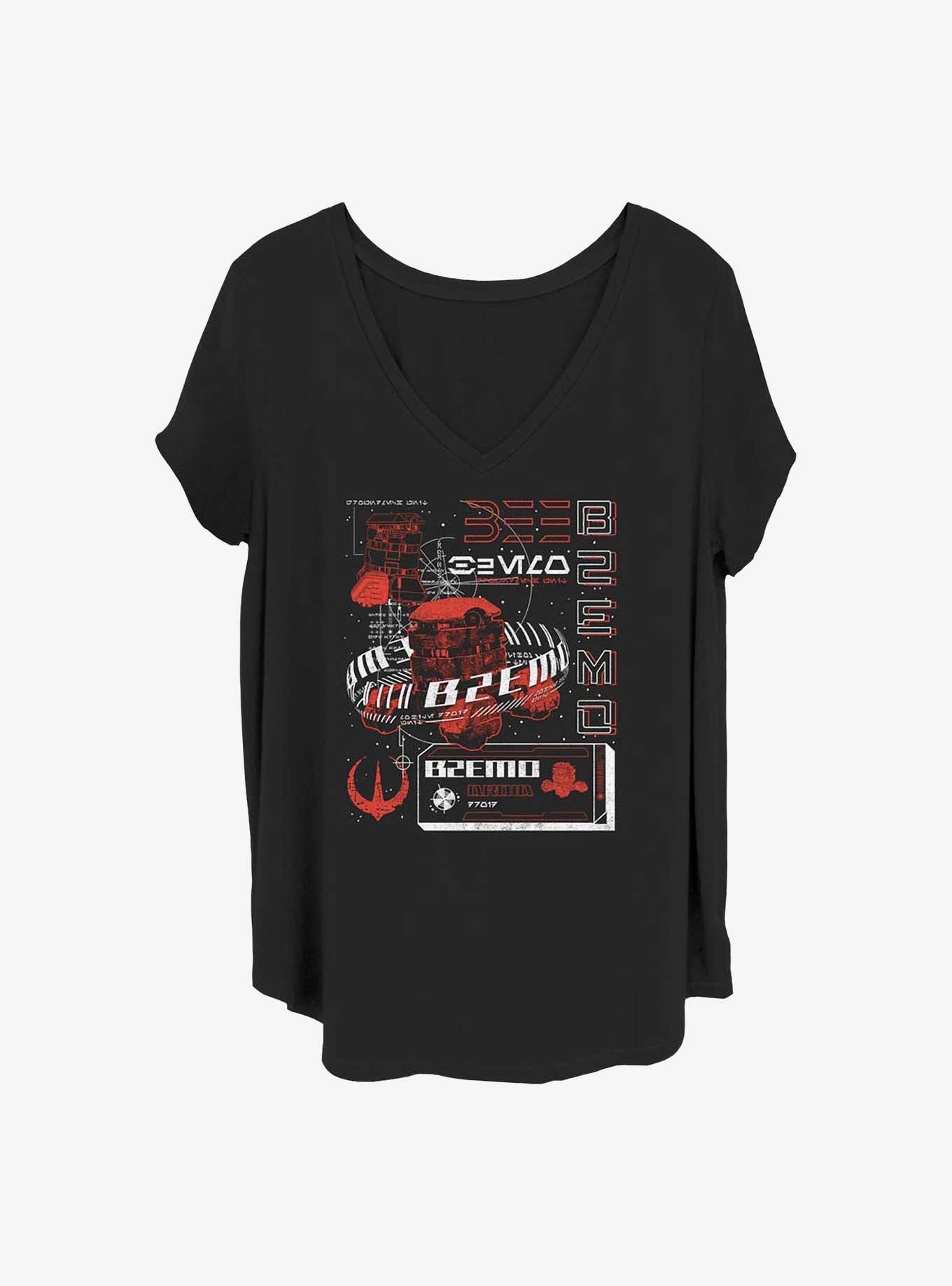 Star Wars B2EMO Girls T-Shirt Plus Size, BLACK, hi-res