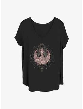 Star Wars Celestial Rose Rebel Girls T-Shirt Plus Size, , hi-res