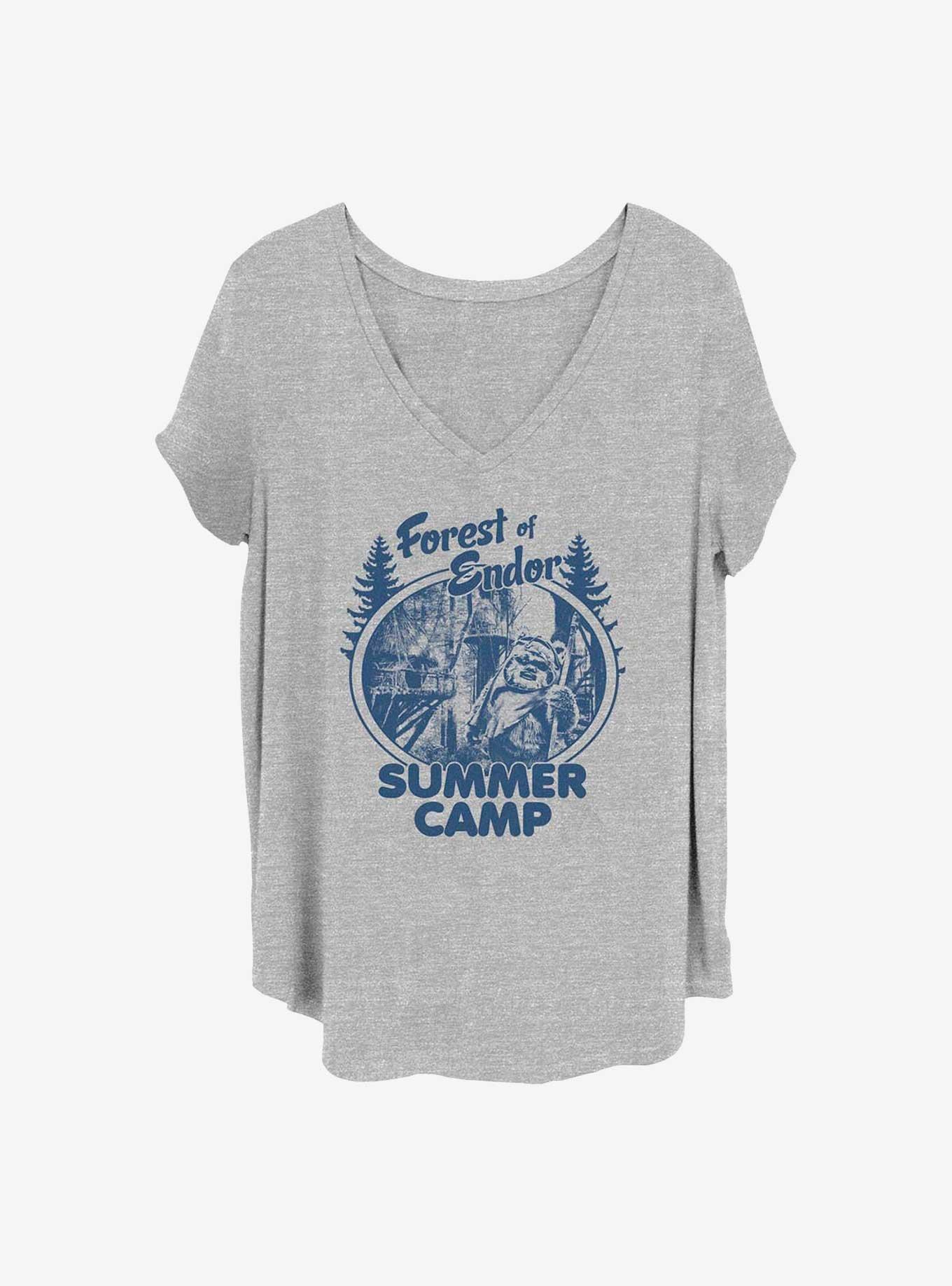 Star Wars Forest of Endor Girls T-Shirt Plus Size, HEATHER GR, hi-res