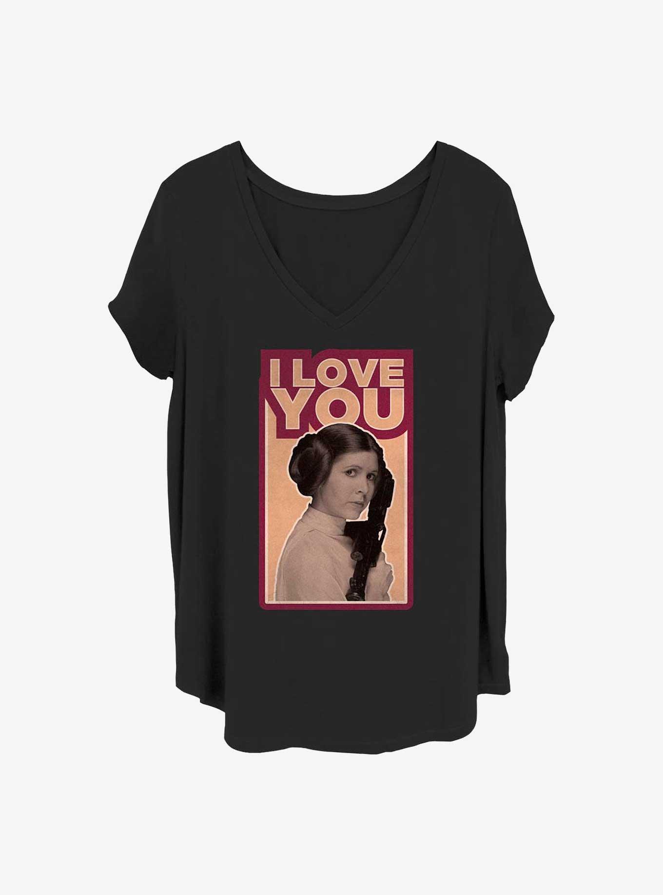 Star Wars Leia Love Girls T-Shirt Plus Size, BLACK, hi-res
