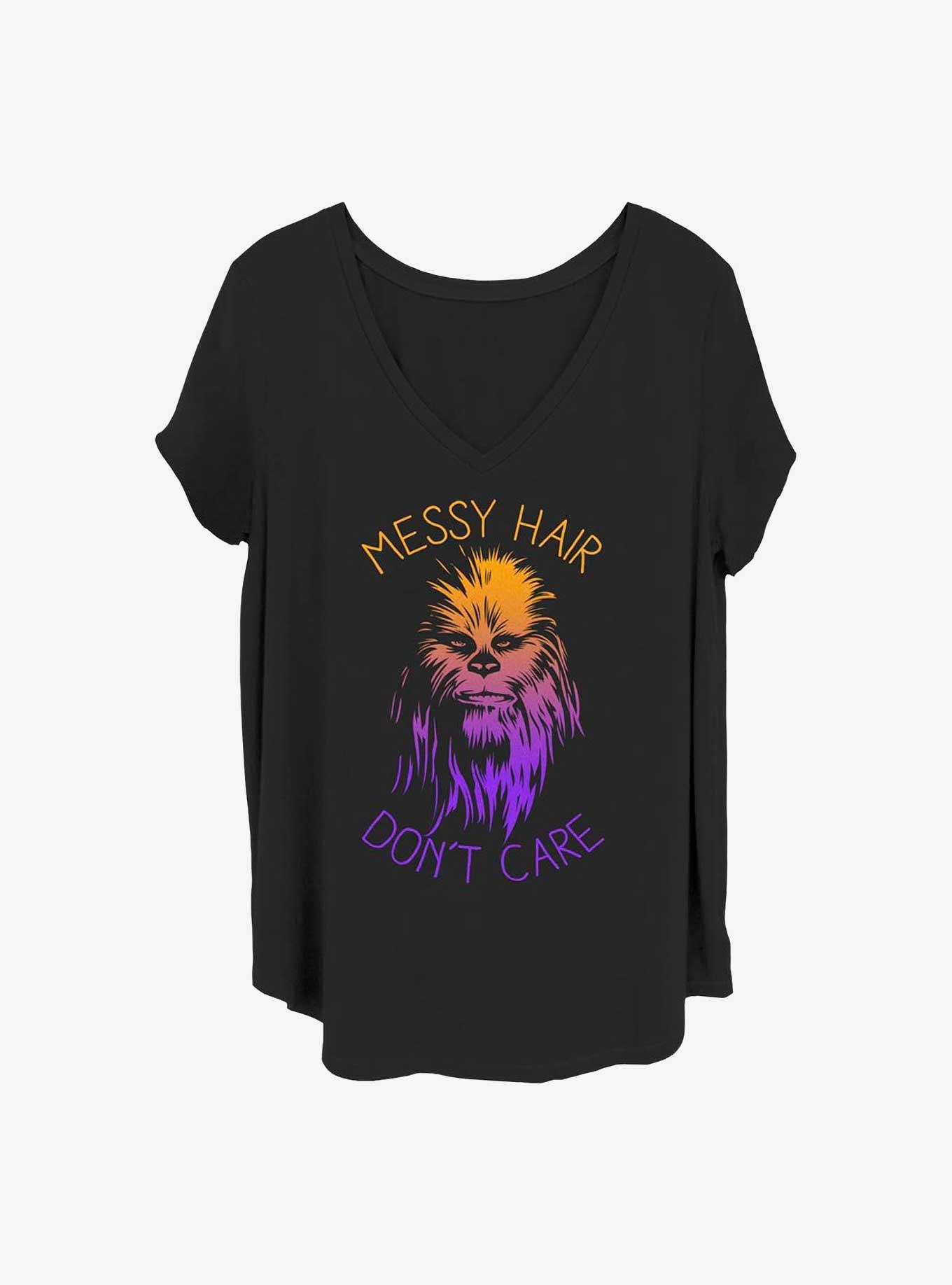 Star Wars Messy Hairs Girls T-Shirt Plus Size, BLACK, hi-res