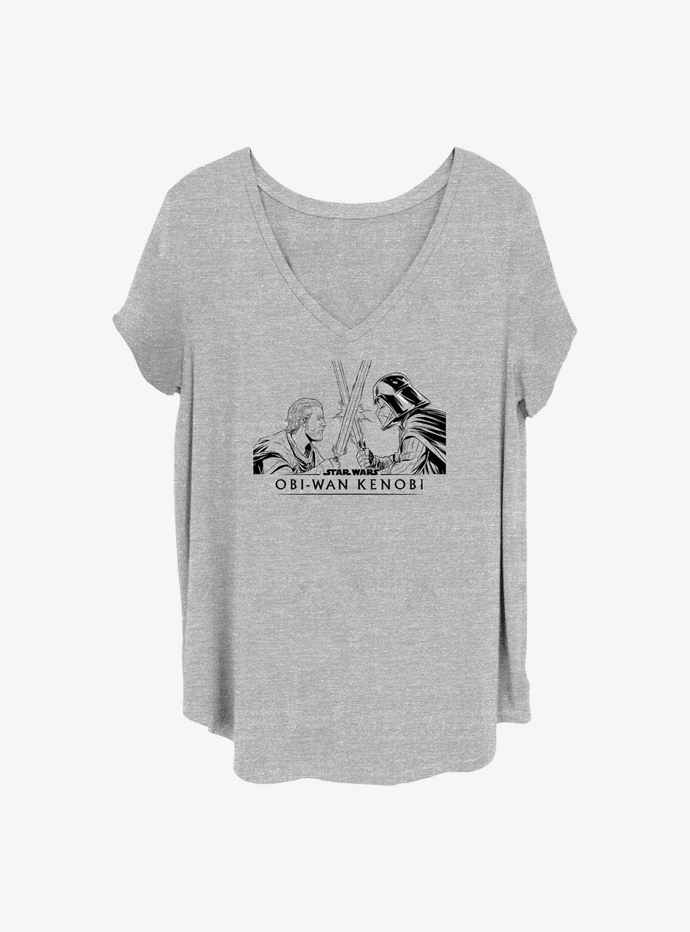 Star Wars Obi Clash Girls T-Shirt Plus Size, , hi-res