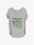 Star Wars Protect Our Forests Girls T-Shirt Plus Size, HEATHER GR, hi-res