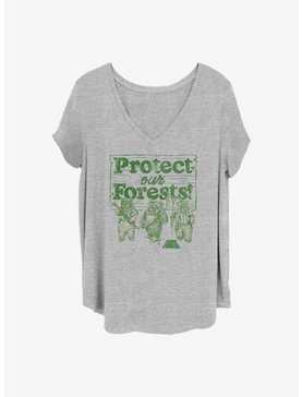 Star Wars Protect Our Forests Girls T-Shirt Plus Size, , hi-res