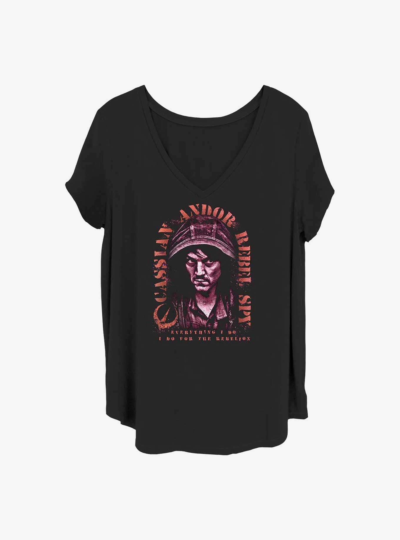 Star Wars Cassian Andor Rebel Spy Girls T-Shirt Plus Size, , hi-res