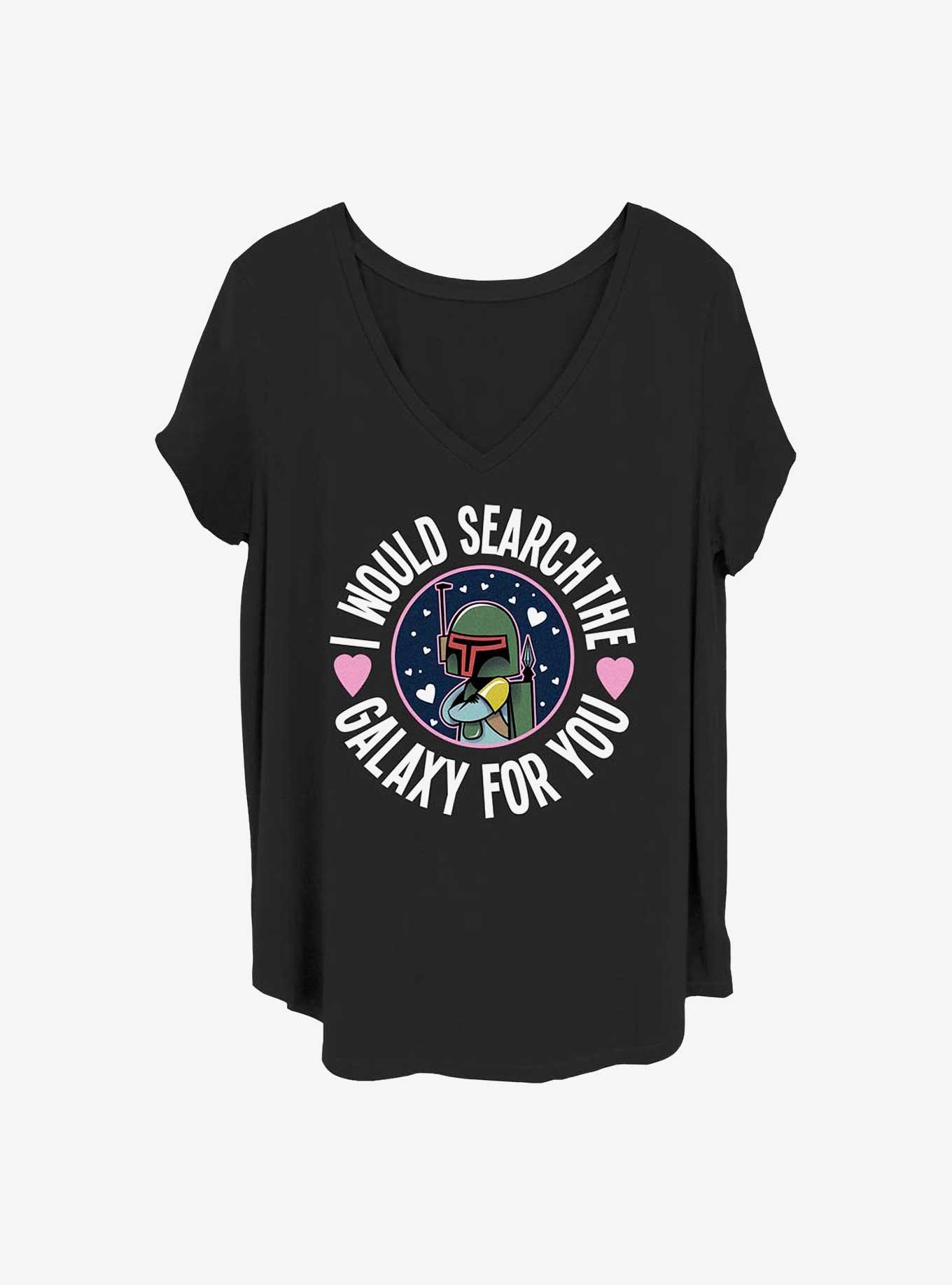 Star Wars Search The Galaxy Girls T-Shirt Plus Size, BLACK, hi-res